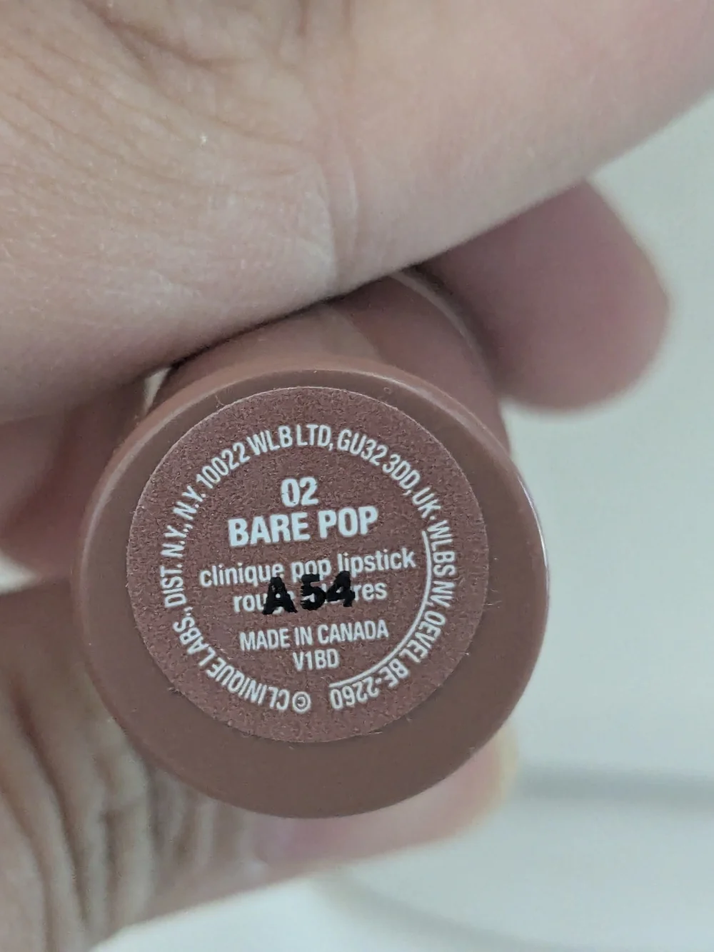 Clinique Pop Lipstick 02 Bare Pop - Mauve Nude